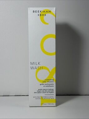 BEEKMAN 1802 Milk Wash Exfoliating Jelly Cleanser NEW NIB